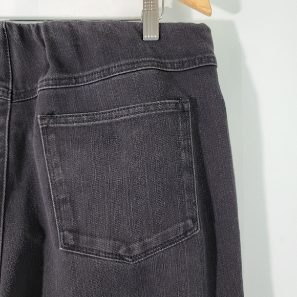 Soft Surroundings Black Skinny Stretchy Jeggings Size Large Side Pockets - Picture 7 of 11